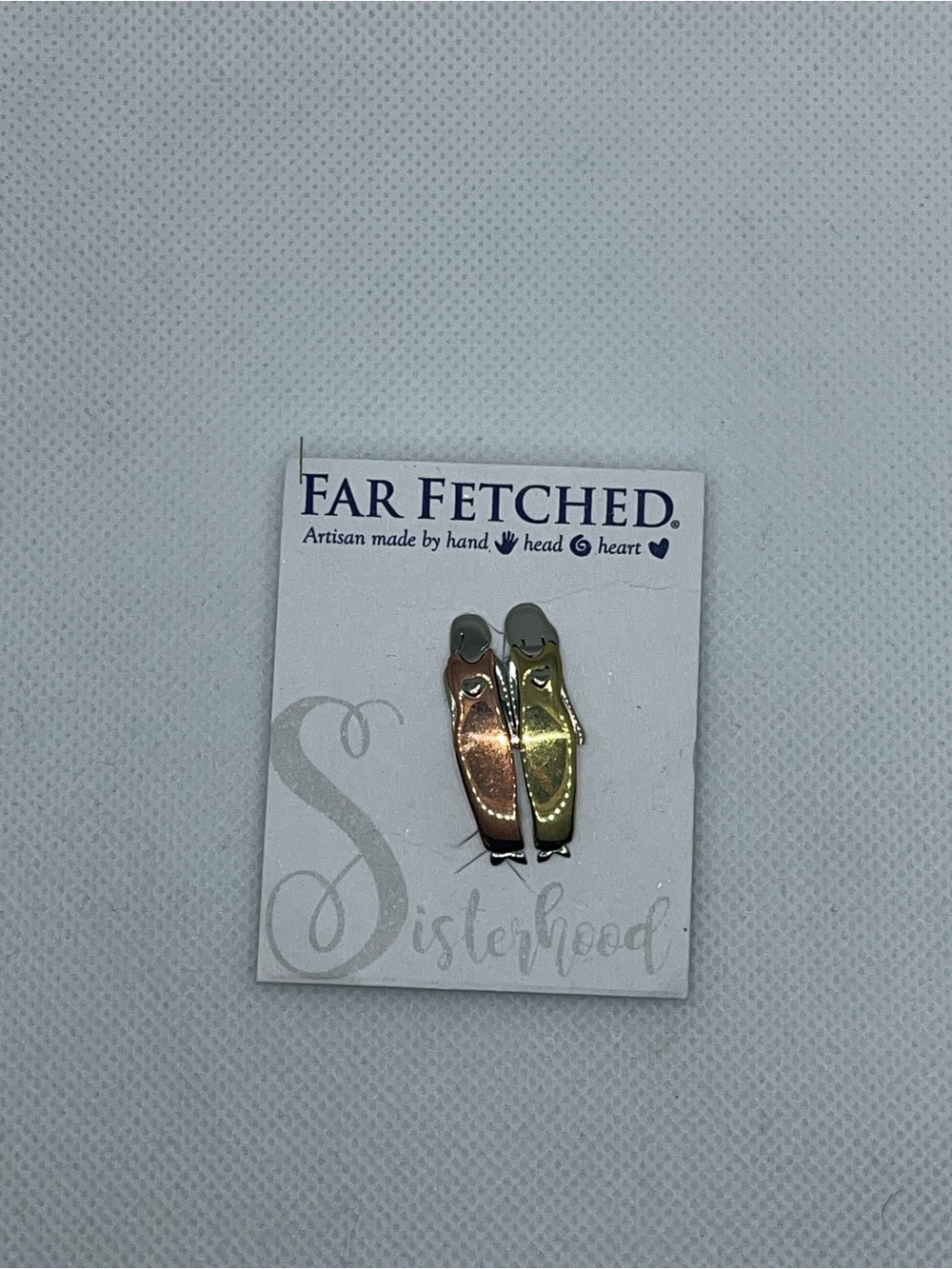 🌟NWT Far Fetched hand crafted two sisters pin - Picture 6 of 10
